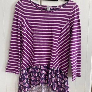 Postmark Anthro Hi-Low Striped Top